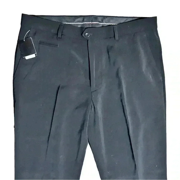Zanetti Italy Black Trousers NWT Size 36 - Picture 2 of 7